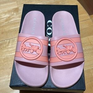 COACH pink slides